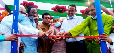 মেহেরপুর গড় পুকুরের সৌন্দর্যবর্ধন কাজের উদ্বোধন 